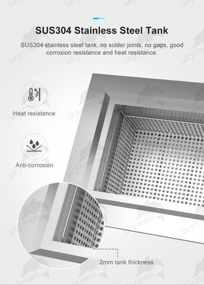 금속을 위한 SUS304 8.5 갤런 초음파 부품 세정 장치 600W